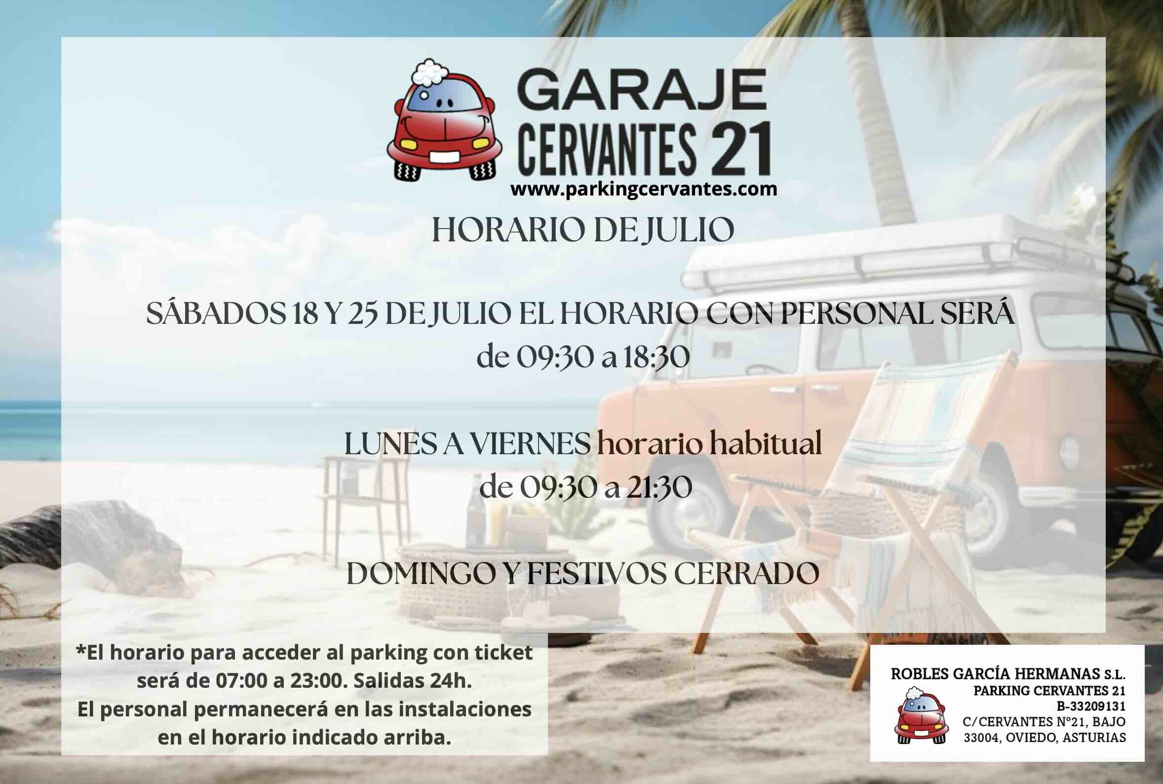 HORARIO DE VERANO